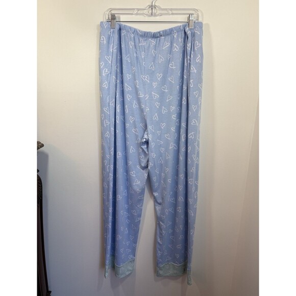 Cuddl Duds 2-Piece Classic Jersey Notch Collar Novelty Pajama Set Blue 3XL - Picture 5 of 16